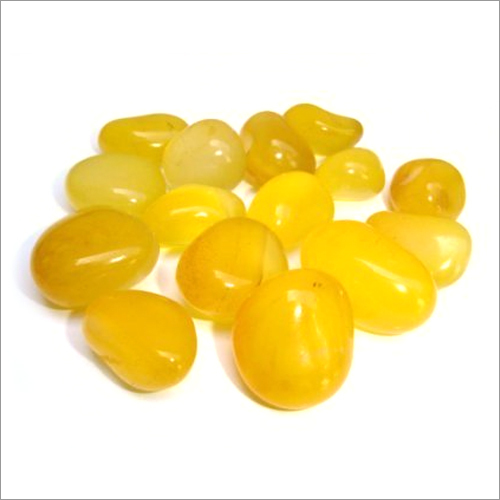 Yellow Onyx Pebble Stones Size: 25-30Mm