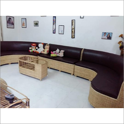 Semicircular Bamboo Sofa Set