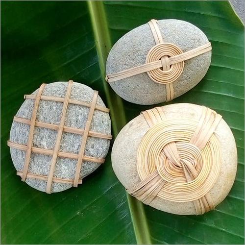 Bamboo Cane Wrapped Stone