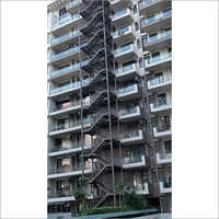 Stainless Steel Ms Fire Exit Staircase