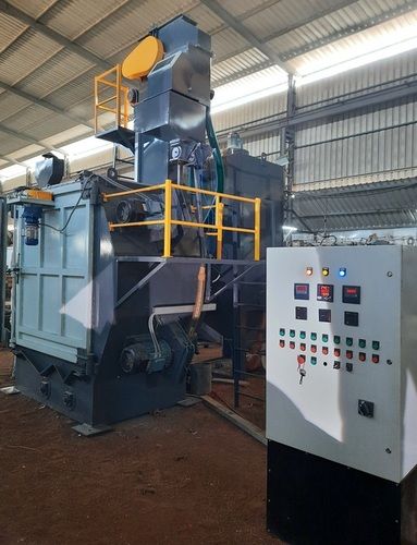 AIR LESS Y HANGER SHOT BLASTING MACHINE