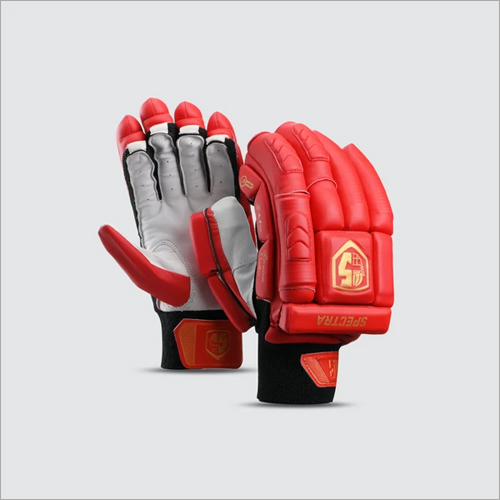 Solid Red Spectra Batting Gloves
