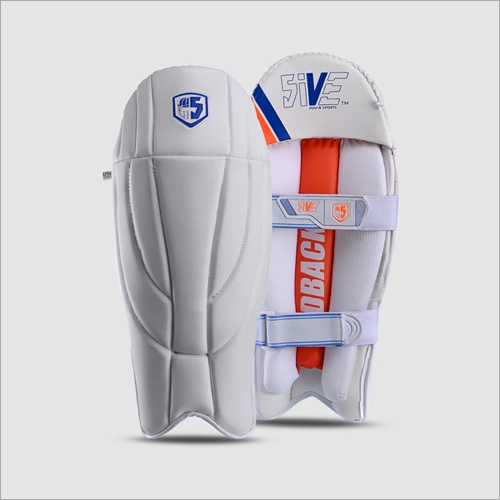 White Redback Wicket Keeping Pads By 5IVE BY PENTA SPORTS