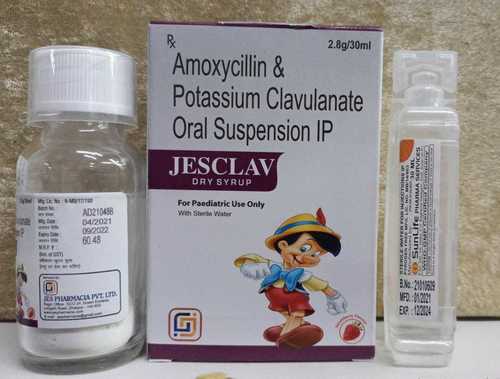 Amoxycillin 200mg Potassium Clavulanate Diluted 28 MG Dry Syp with Water