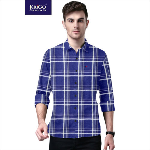 Washable Mens Fancy Check Shirts