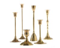 कांसा उत्कीर्ण टेपर कैंडल होल्डर्स