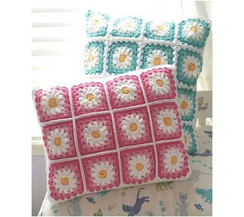 Crochet Designer Cushion Cover