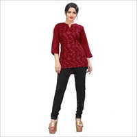 Ladies Maroon Top