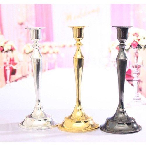 Brass Tricolour Of Candle Holder