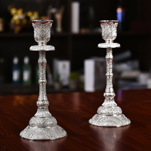 Industrial Pure Brass Candle Stand