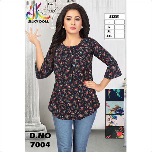 Washable Ladies Floral Printed Top at Best Price in Ulhasnagar