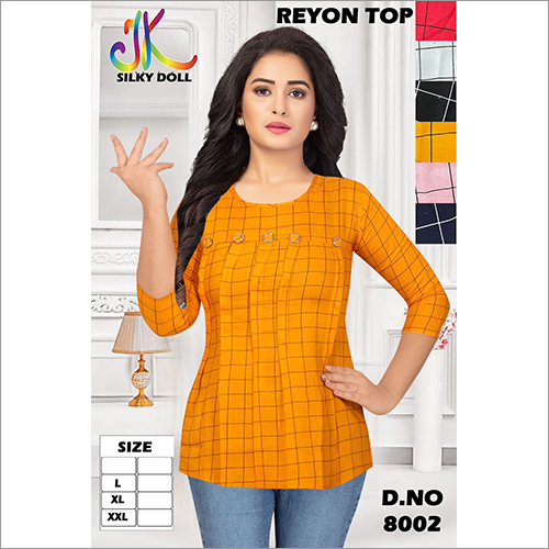 Quick Dry Ladies Fancy Rayon Top