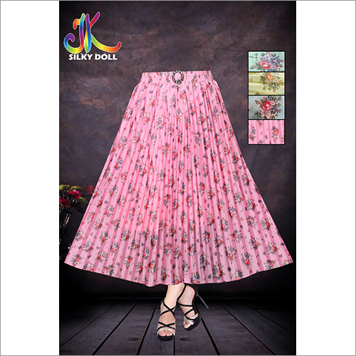 Ladies Floral Print Skirt