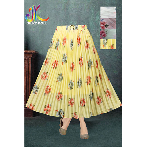 Ladies Designer Print Skirt Size: Customized