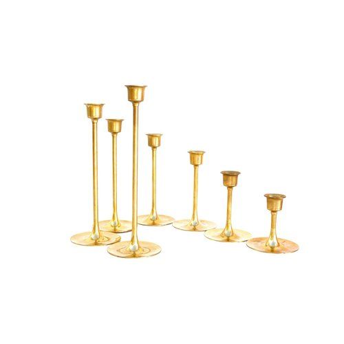 Brass Taper Candle Holder Set Of Seven