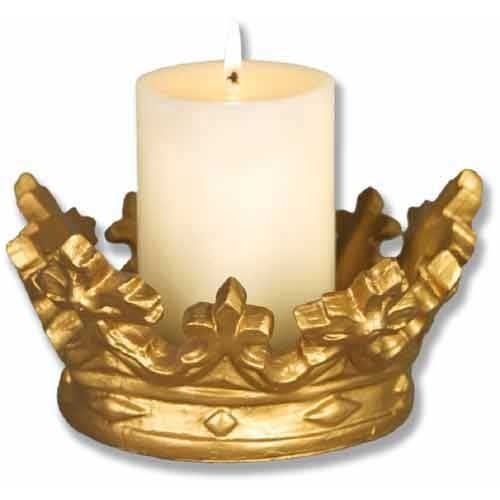 Brass Leaf Engraved Solid Candle Stand