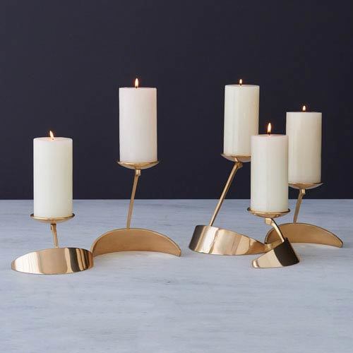 Elegent Brass Designer Candle Holder