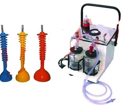 ConXport Vacuum Extractor Electric Silicone Cups Made of Mild Steel