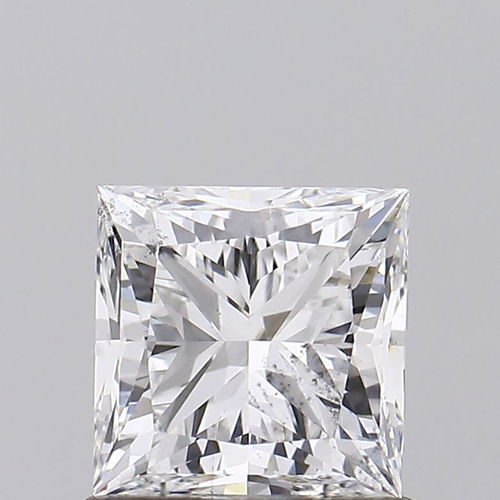 F 1.10 Carat Si1 Clarity Princess Lab Grown Diamond