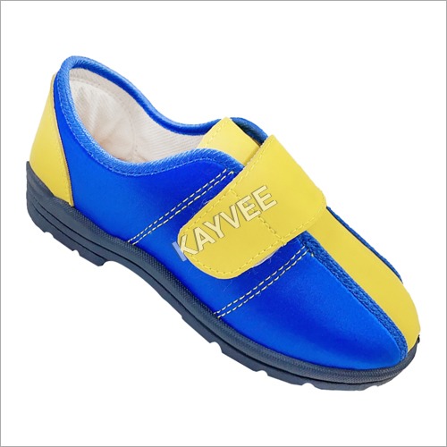 School Shoe-006 Bl/Ylw/Bk