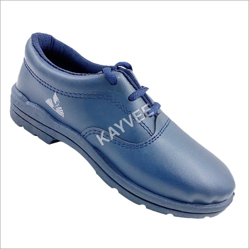 School Shoe Dlx Blue Sole Logo By KAYVEE FOOTWEAR