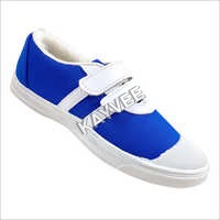Blue Canvas Tennis Shoe