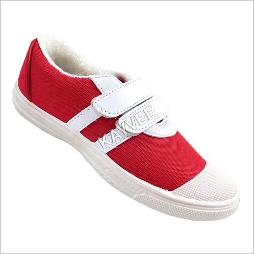 Velcro Red Tennis Shoes