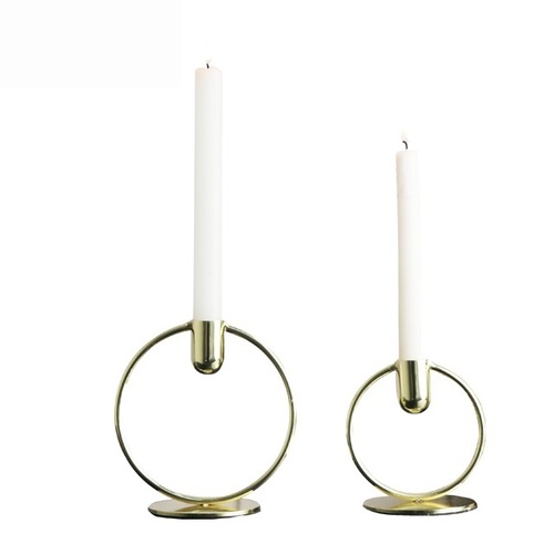 Brass Ring Candle Holder