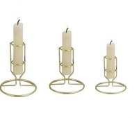 Brass Cylinder Candle Holder in Two Different Colour