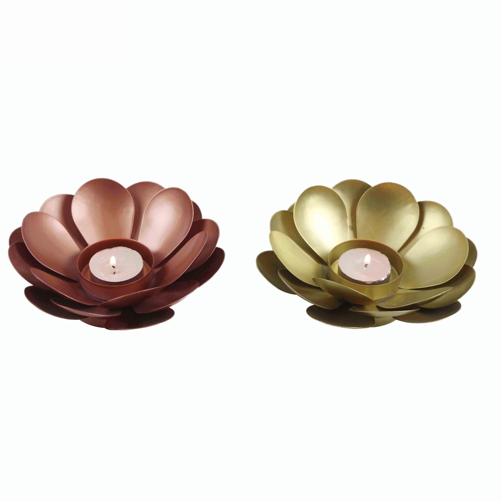 Brass Cylinder Candle Holder in Two Different Colour