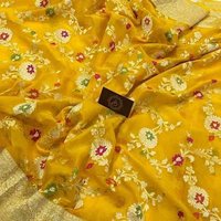 Banarsi semi GEORGETTE dye saree
