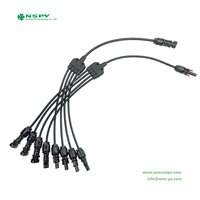 4 to 1 Solar Cable Harness Solar Y Connector Parallel Branch Cable Assembly for Solar System