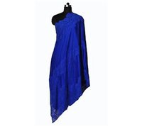 Blue Wool Valentino Lace Stole