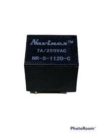 NAVIMEX 1 Channel Relay Board - 12V Operating Voltage, 7A Contact Capacity 250VAC & 12V DC, Black Color | High Impedance Controller Pin, Power Indicator Lamp, Triode Drive