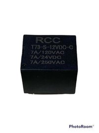 Black Rcc T73-s-12vdc-c Sugar Cube Relay