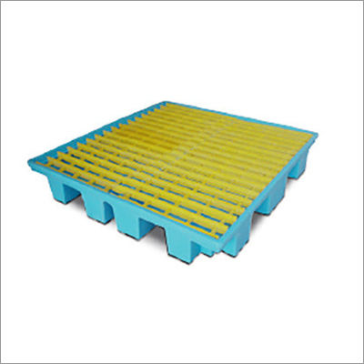 Spillage Plastic Pallet - Color: Green