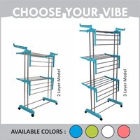 2 Layer/ Tier Stainless Steel Cloth Drying Stand