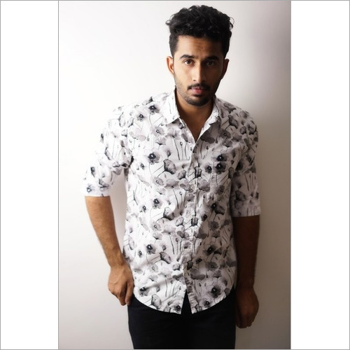 Mens Floral Print Shirt