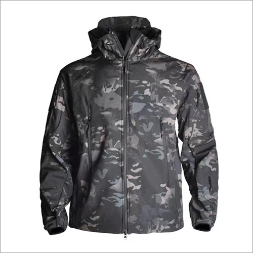 Camouflage Hooded Parka Jacket
