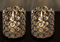 Brass Basket and Heart Candle Holder