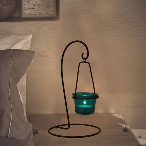 Brass Hanging Tea Light Candle Holder