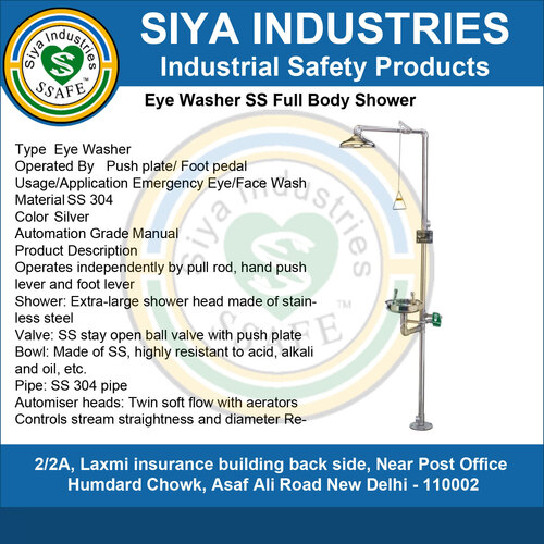 Eye Wash Safety Showers