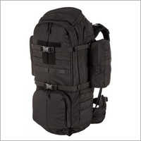 Compact Military Black Backpack