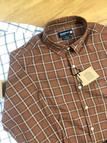 Mens Full Sleeves Twill Coffee Check Shirt