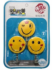 Smiley Wall Hook Set