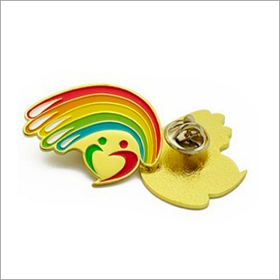 Rainbow Metal Badge