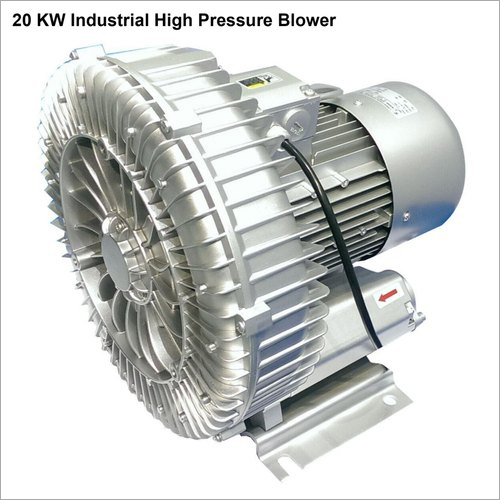 Silver 2.53 Psi Aluminum 20 Kw Industrial High Pressure Blower