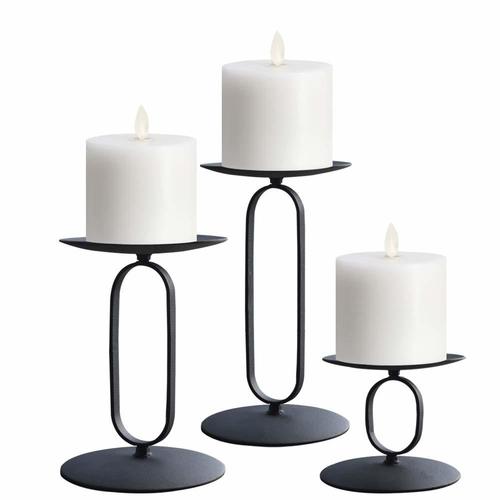 Mate Black Metal Candle Stand