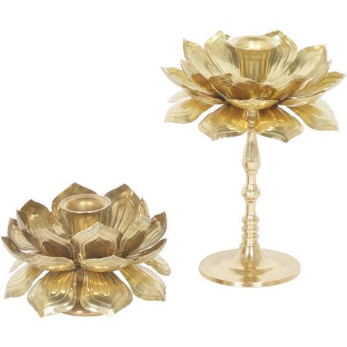 Gleaming Lotus Tea Light Candle Holder