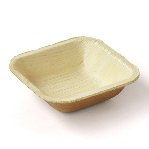 06X06 Inch Areca Square Bowl Application: For Dinner